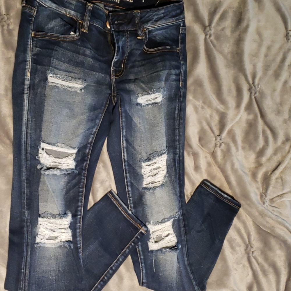 Ripped skinny Jean's